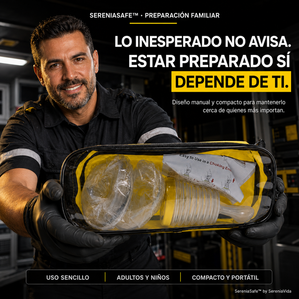 SereniaSafe™ | Kit Manual de Succión