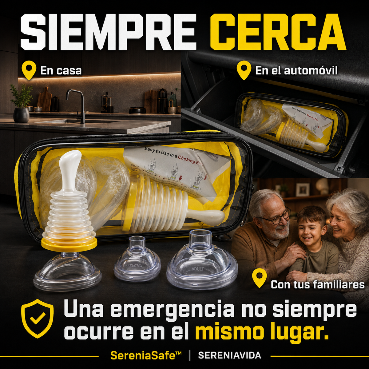 SereniaSafe™ | Kit Manual de Succión